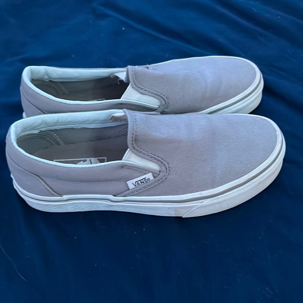 Gray Slide On Vans!